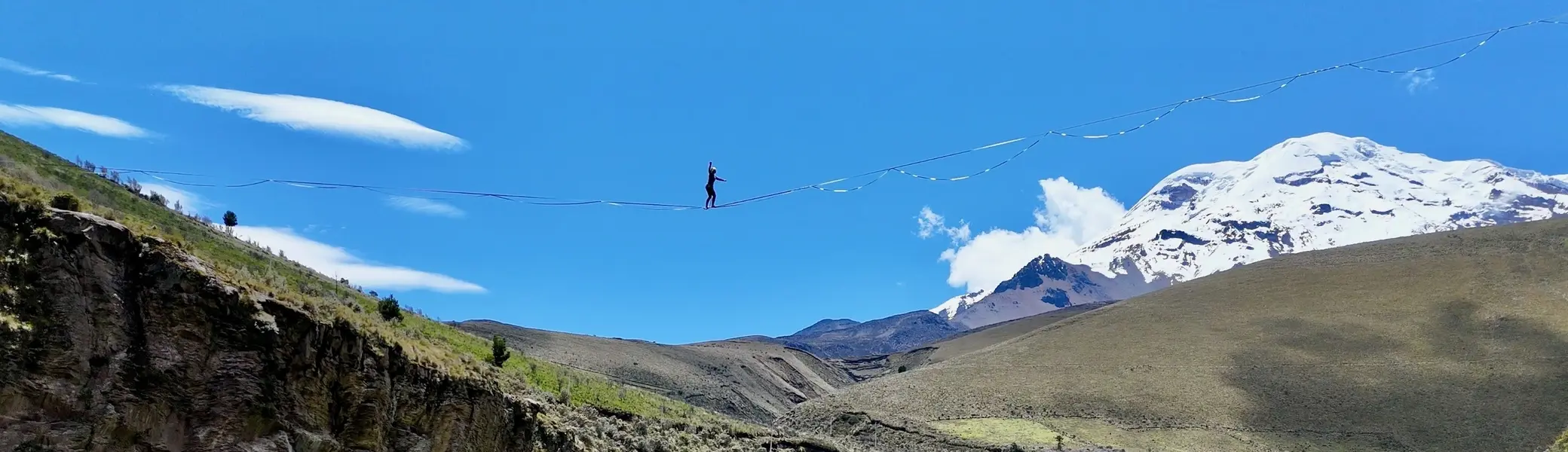 Highline am Chimbo Antonia | © Lukas Irmler