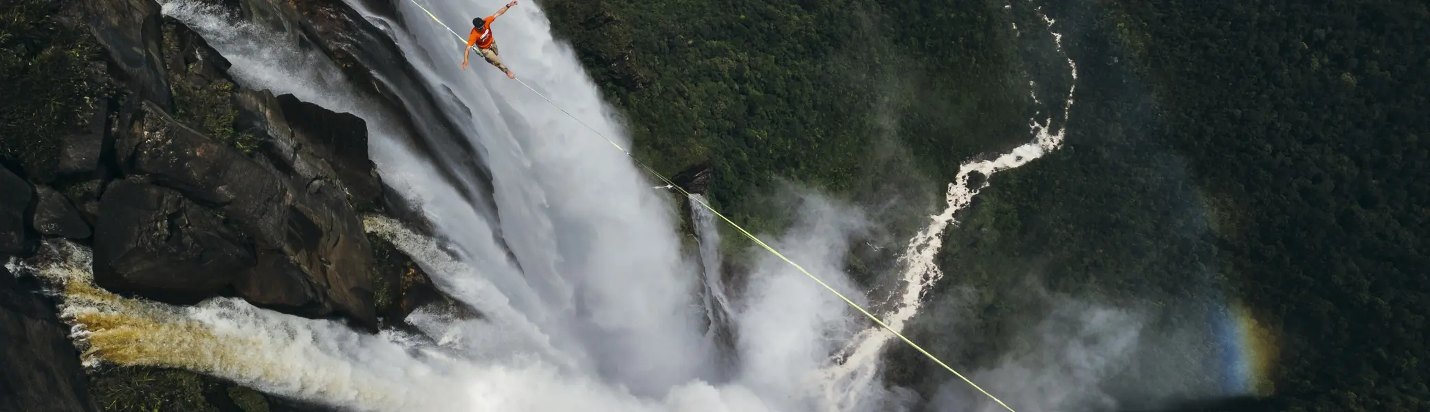 Highline Angel Falls | © Lukas Irmler