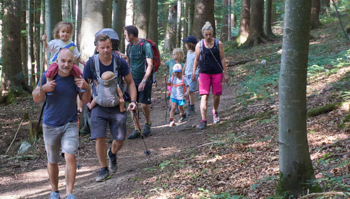 Familiengruppe-unterwegs | © DAV Sektion Tegernsee